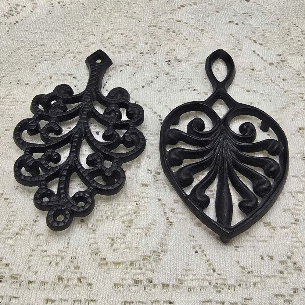 Wilton Wrought Cast Iron Trivets Apple Tree Design